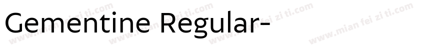 Gementine Regular字体转换